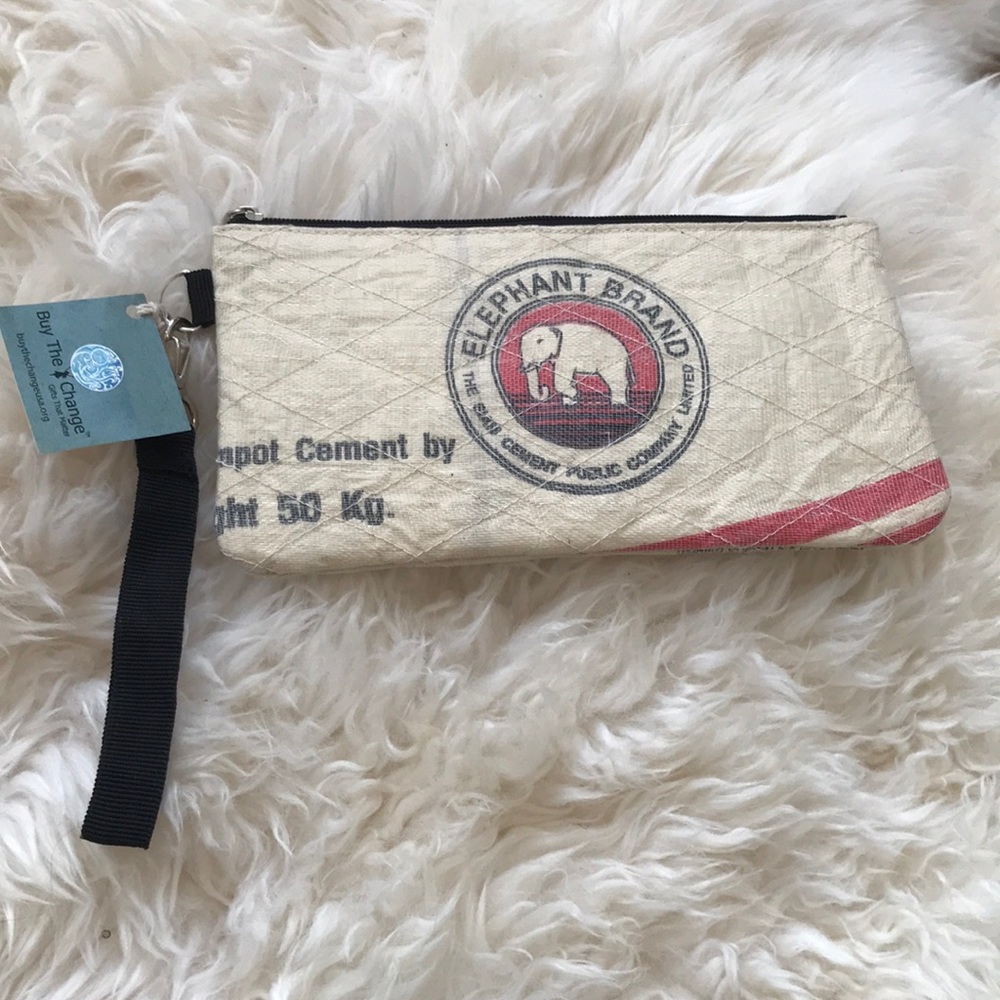 Elephant Brand recycled clutch